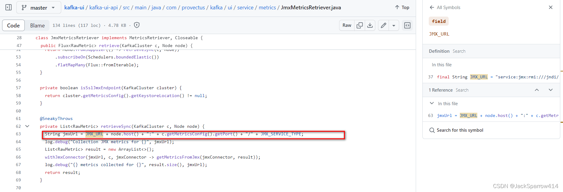 Kafka UI 源码拼接 JMX URL 时获取 host 的代码